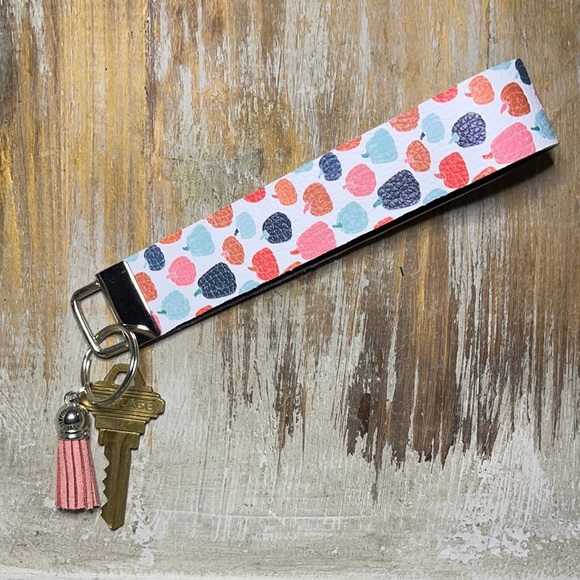 JEWELED ART Handcrafted | Pumpkiny Key Wristlet | Fall Collection🍁 - Picture 1 of 2